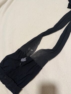 Black Sheer pantyhose nylons tights